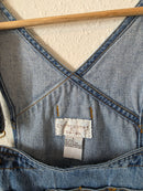 Vintage Relaxed Denim Shortalls (L)