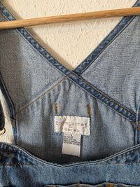 Vintage Relaxed Denim Shortalls (L)
