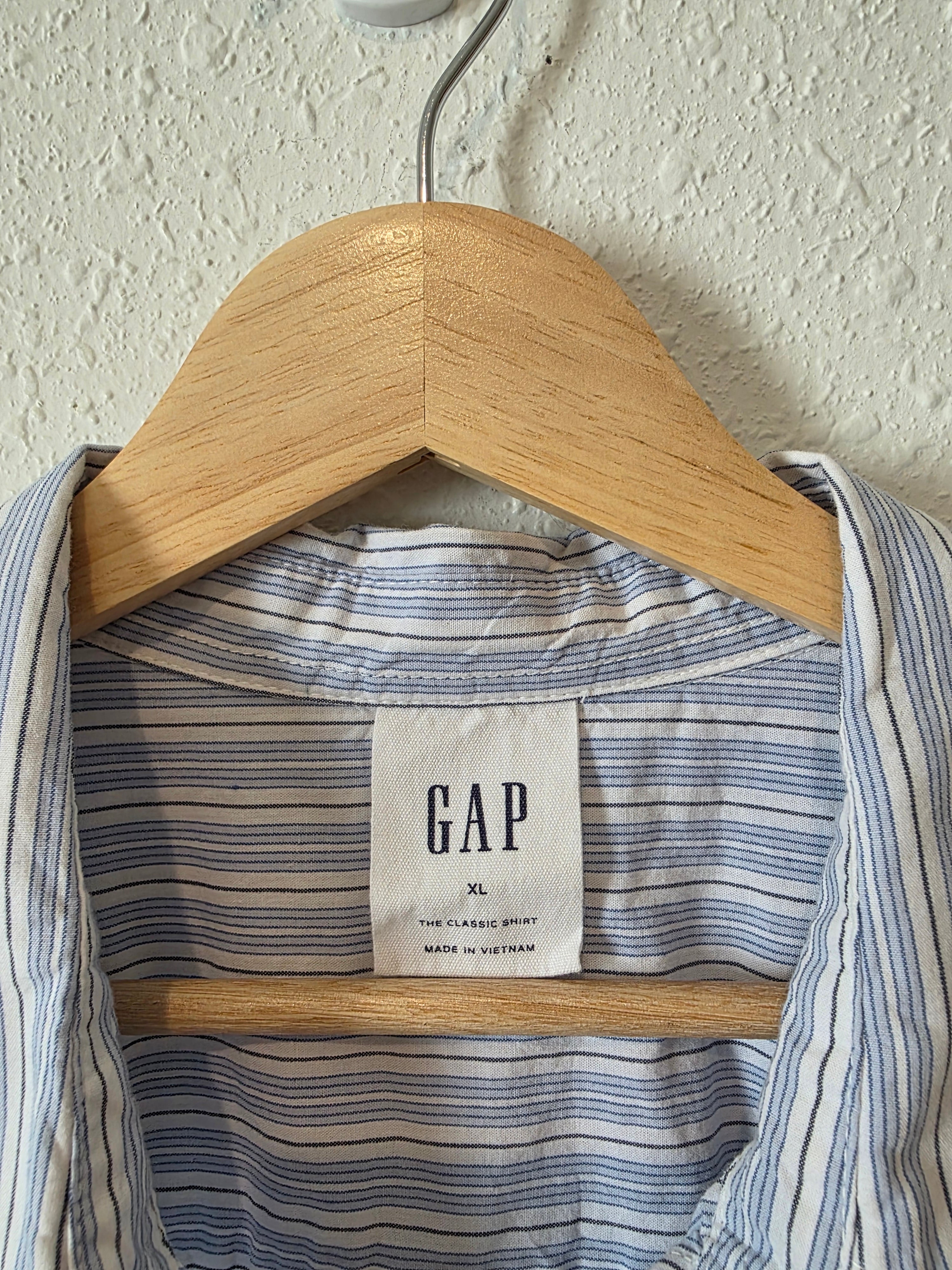 Gap Striped Cotton Button Up (XL)