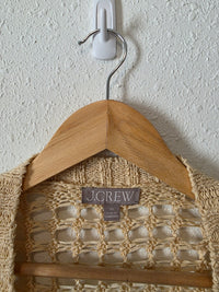Open Knit Cotton Blend Cardigan (3X)