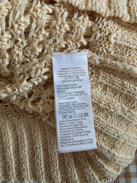 Open Knit Cotton Blend Cardigan (3X)