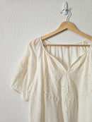 Lucky Brand Embroidered Cotton Top (M)