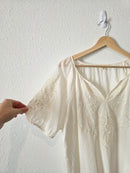 Lucky Brand Embroidered Cotton Top (M)