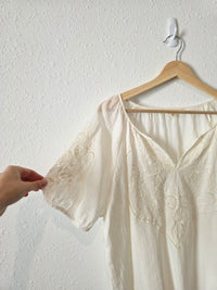 Lucky Brand Embroidered Cotton Top (M)