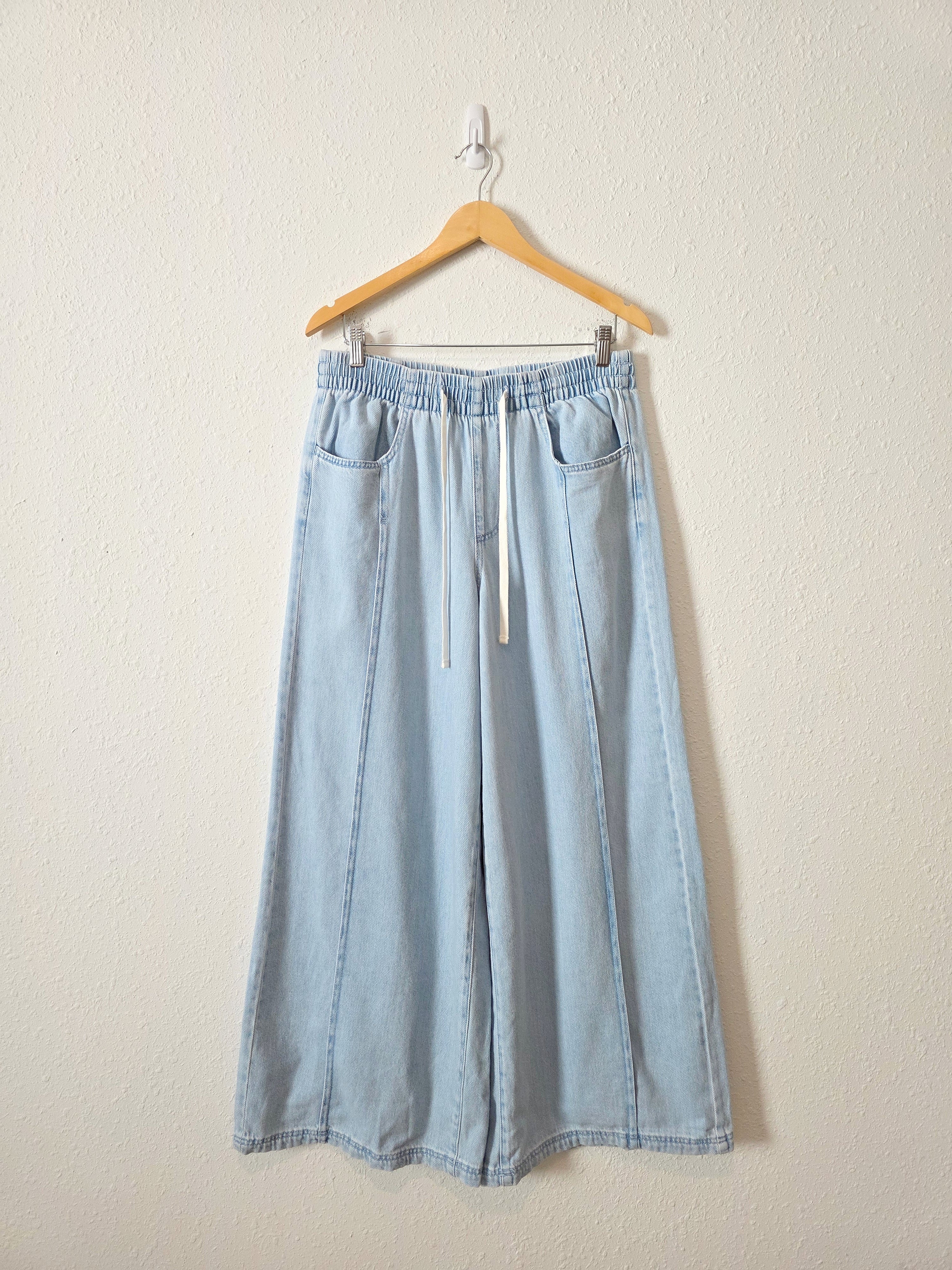 Wide Leg Drawstring Jeans (M)