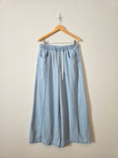 Wide Leg Drawstring Jeans (M)