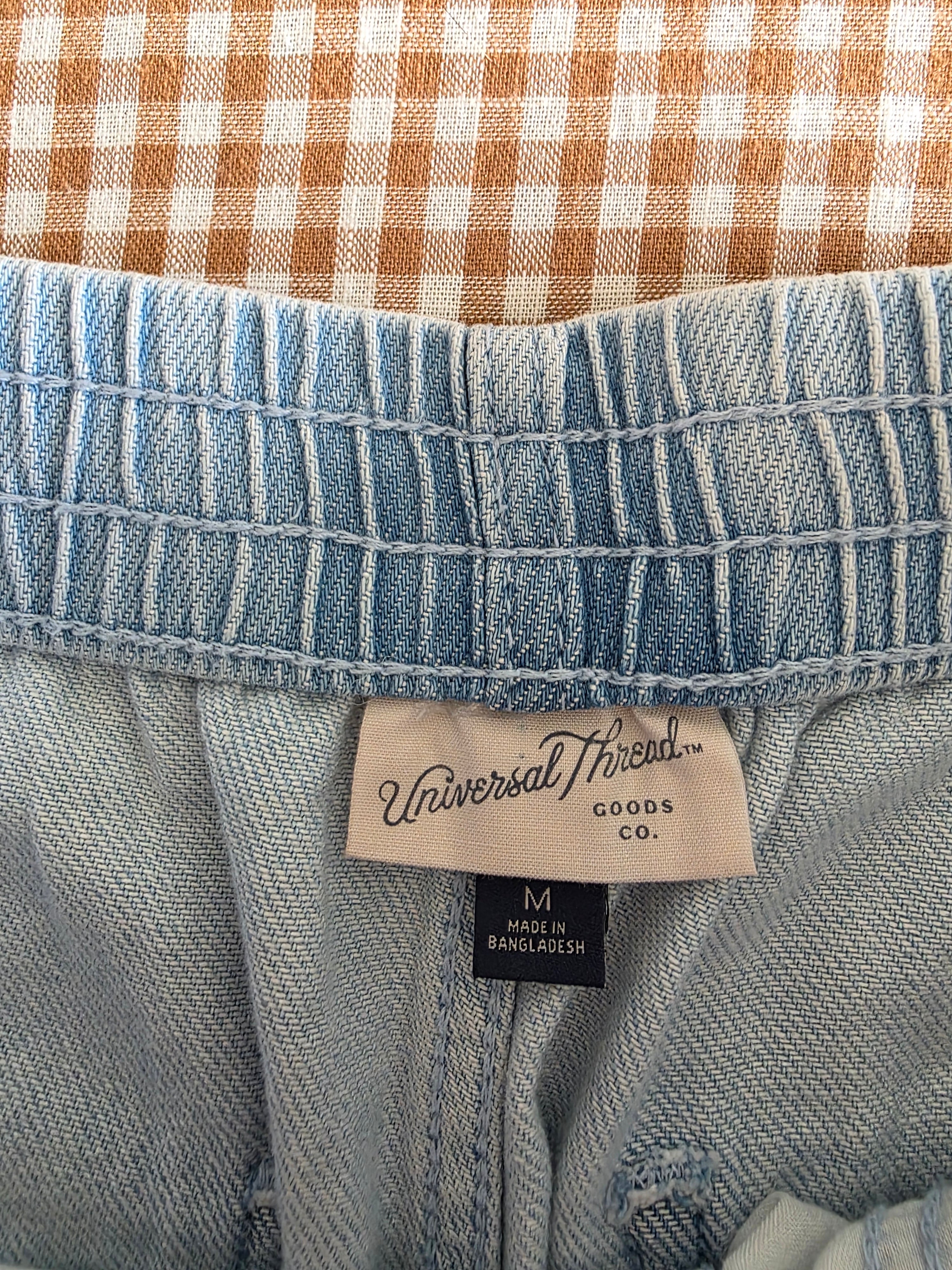 Wide Leg Drawstring Jeans (M)