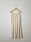 Solai Linen Blend Wide Leg Pants (M)