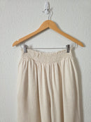 Solai Linen Blend Wide Leg Pants (M)