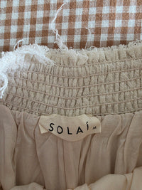Solai Linen Blend Wide Leg Pants (M)