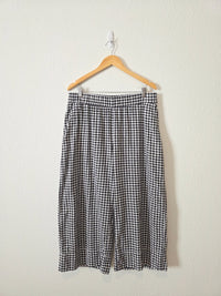 Gap Gingham Wide Leg Pants (L)