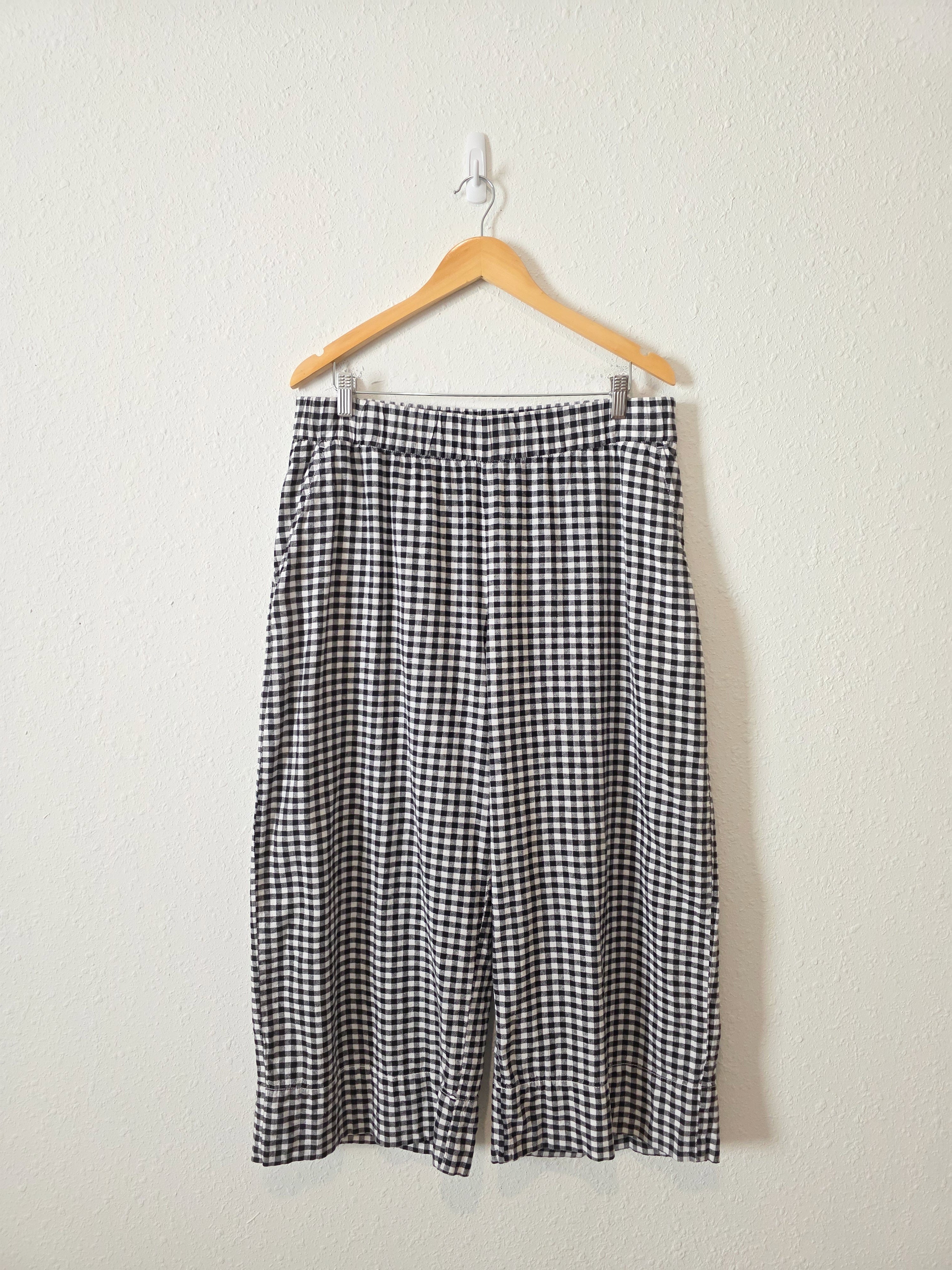 Gap Gingham Wide Leg Pants (L)