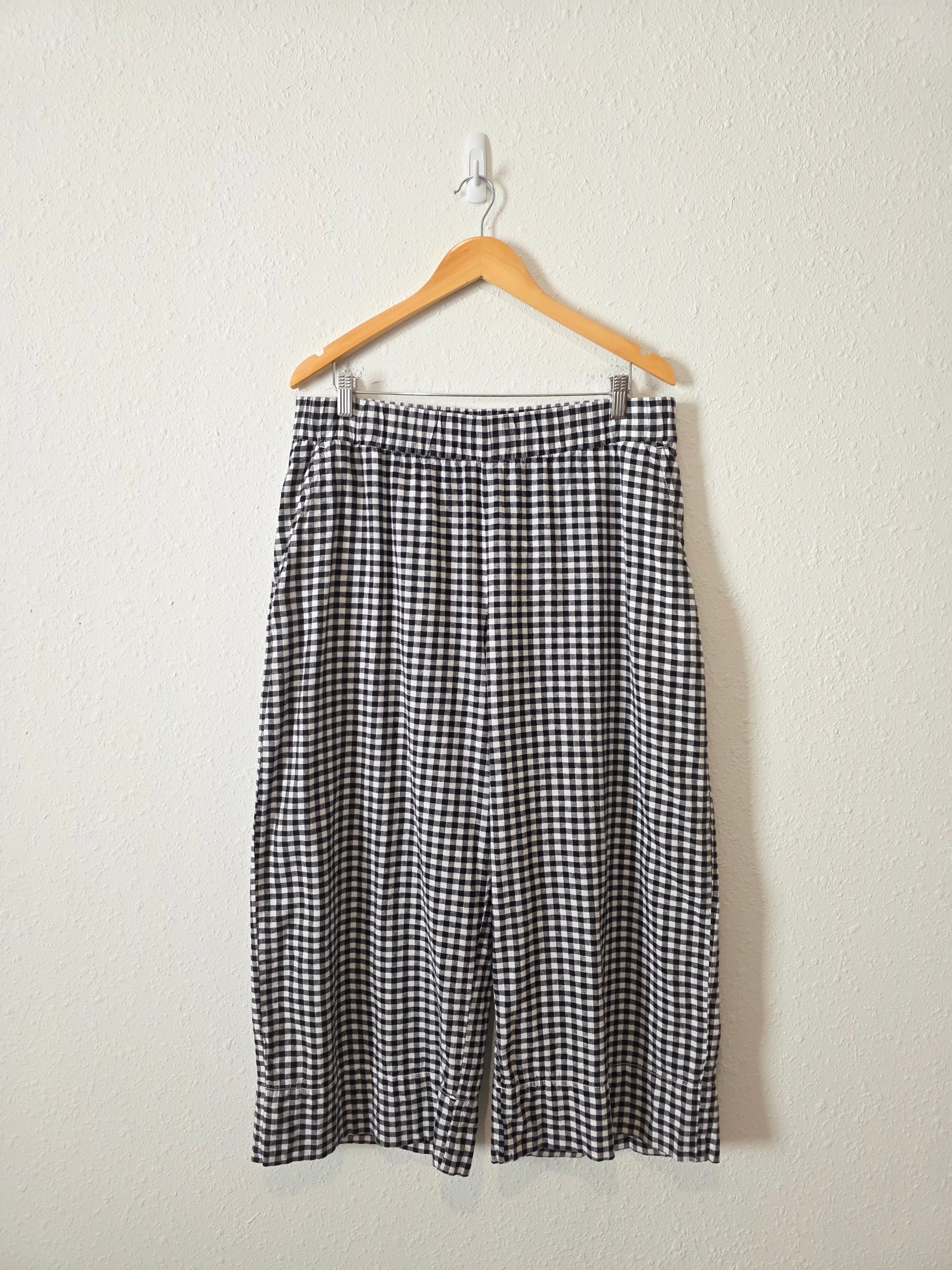 Gap Gingham Wide Leg Pants (L)