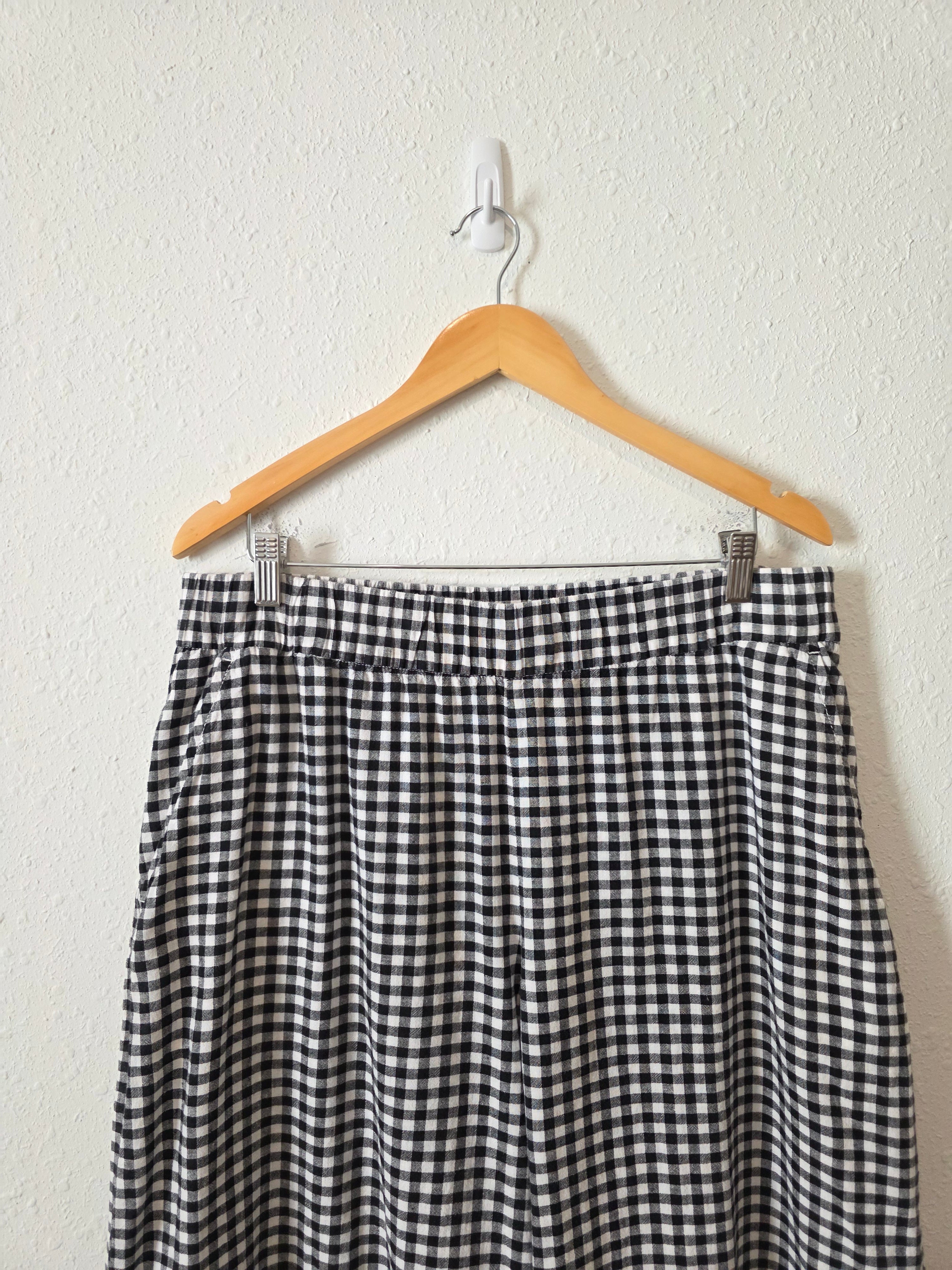 Gap Gingham Wide Leg Pants (L)