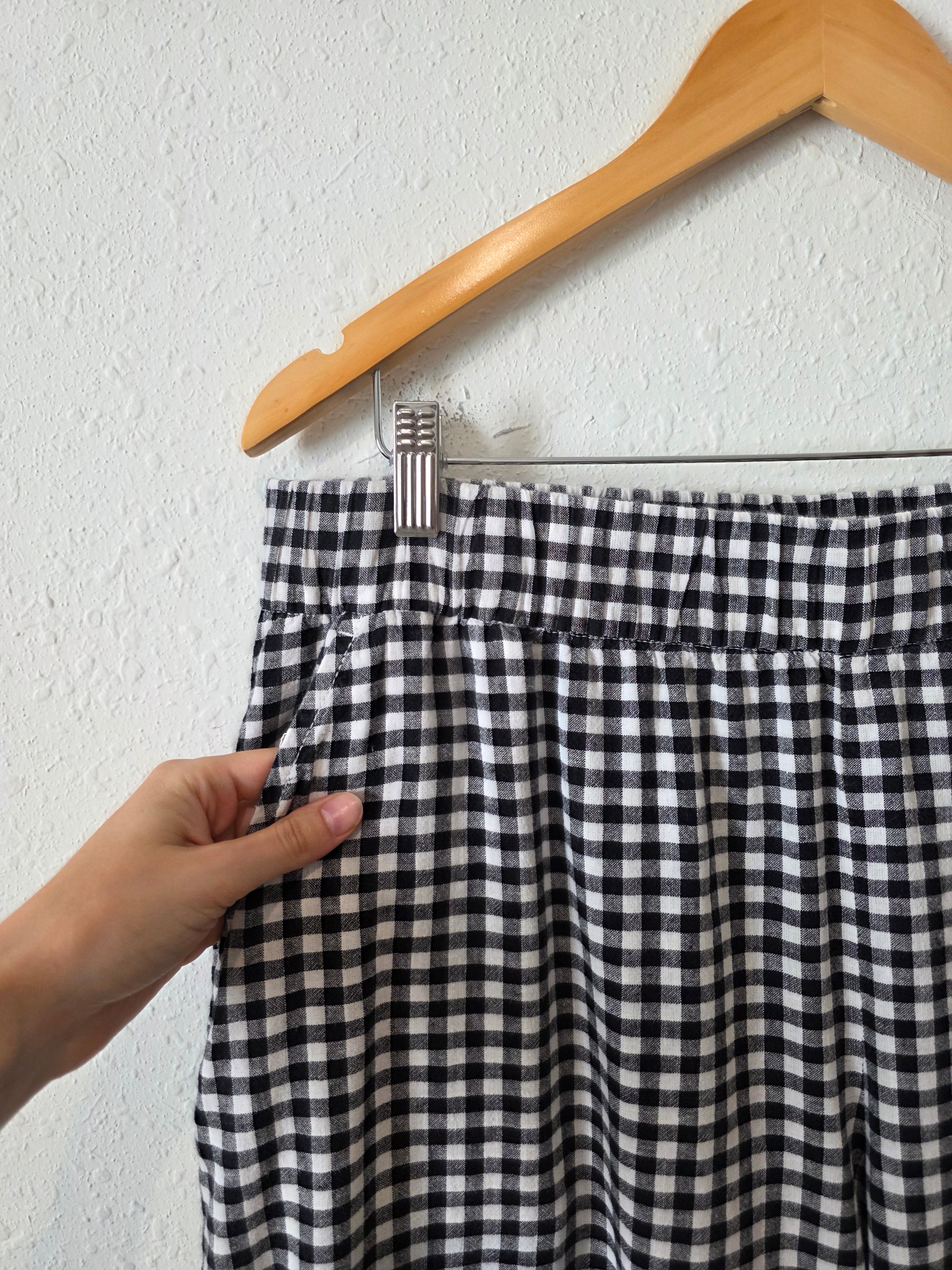 Gap Gingham Wide Leg Pants (L)
