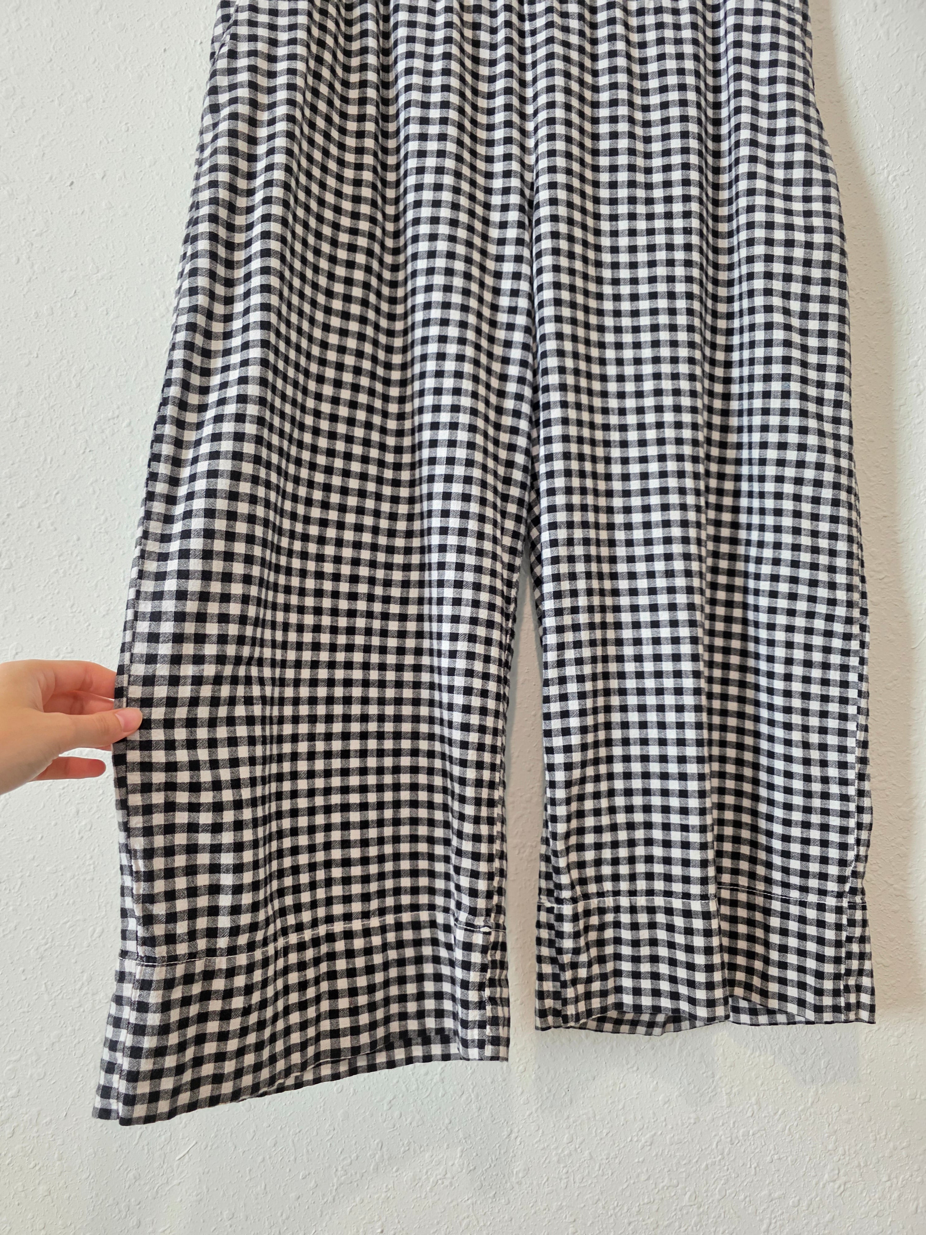 Gap Gingham Wide Leg Pants (L)
