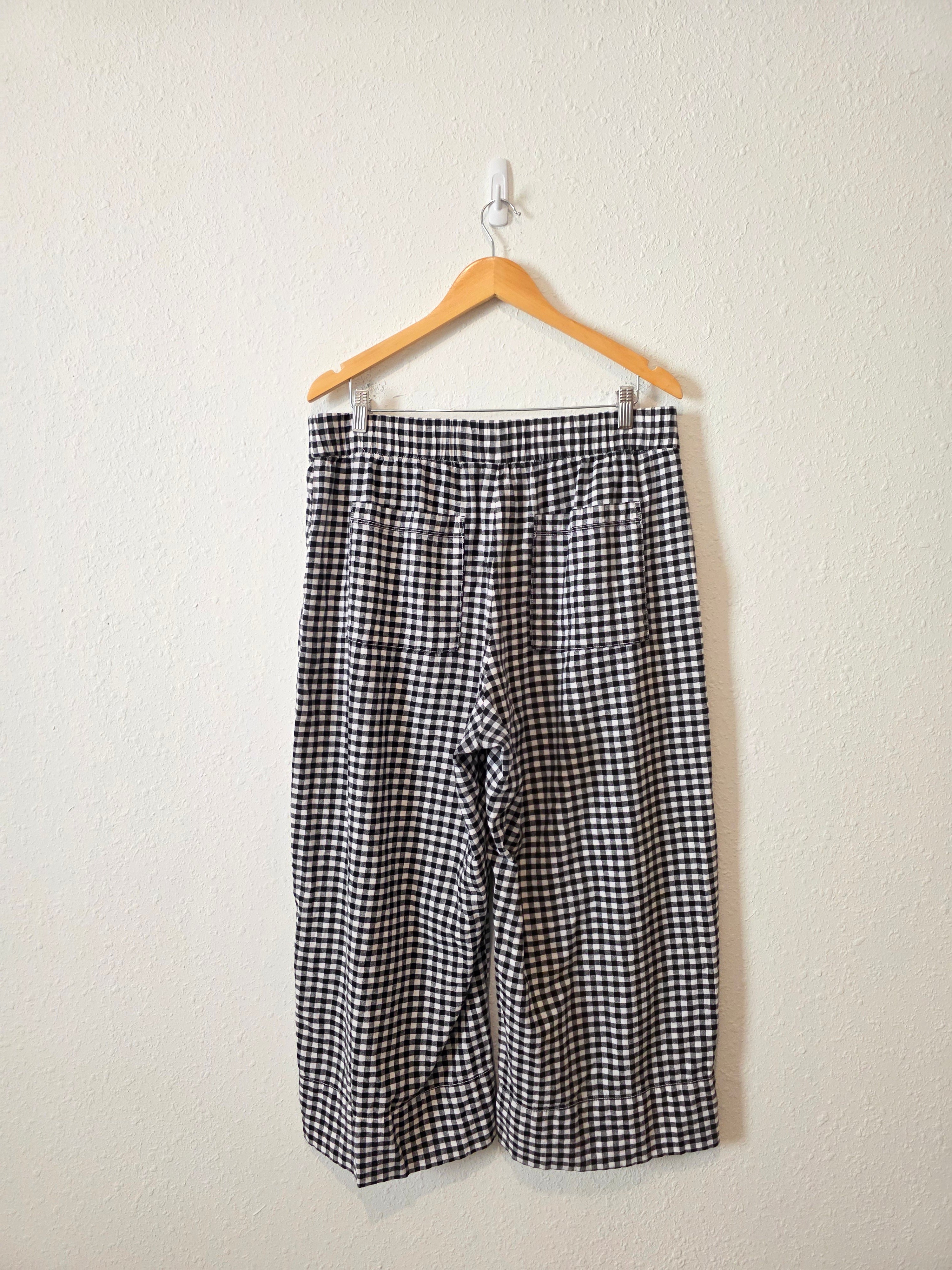 Gap Gingham Wide Leg Pants (L)