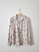 Vintage Floral Button Up Shirt (M)