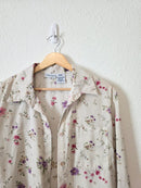 Vintage Floral Button Up Shirt (M)