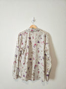 Vintage Floral Button Up Shirt (M)