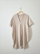 Neutral Linen Relaxed Dress (OS)