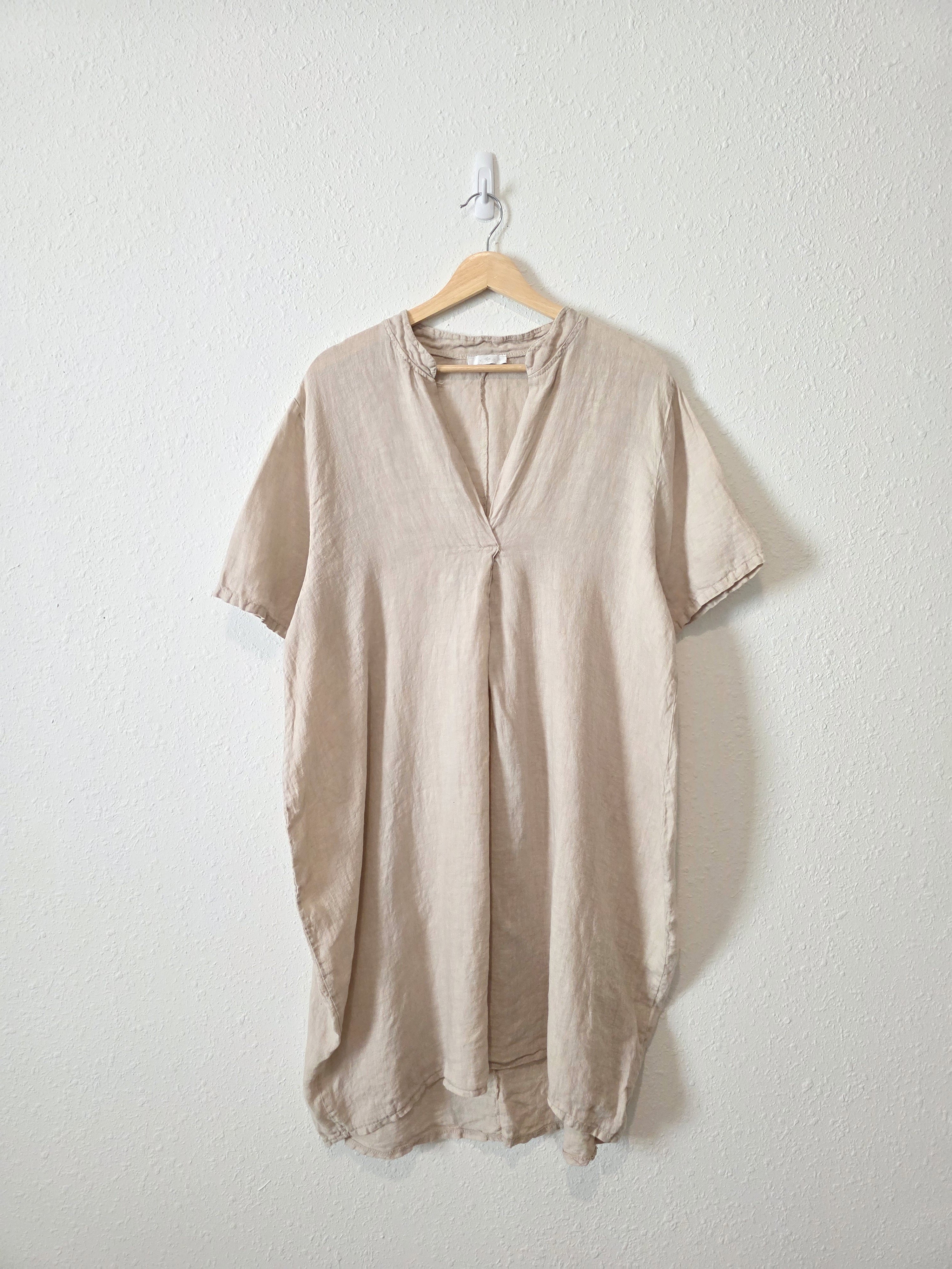 Neutral Linen Relaxed Dress (OS)