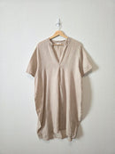 Neutral Linen Relaxed Dress (OS)