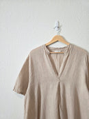 Neutral Linen Relaxed Dress (OS)