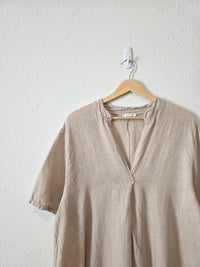 Neutral Linen Relaxed Dress (OS)