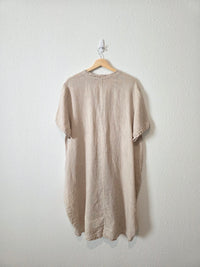 Neutral Linen Relaxed Dress (OS)