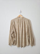 Dainty Floral Button Front Top (S)