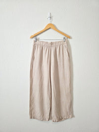 Wide Leg Linen Pants (M)