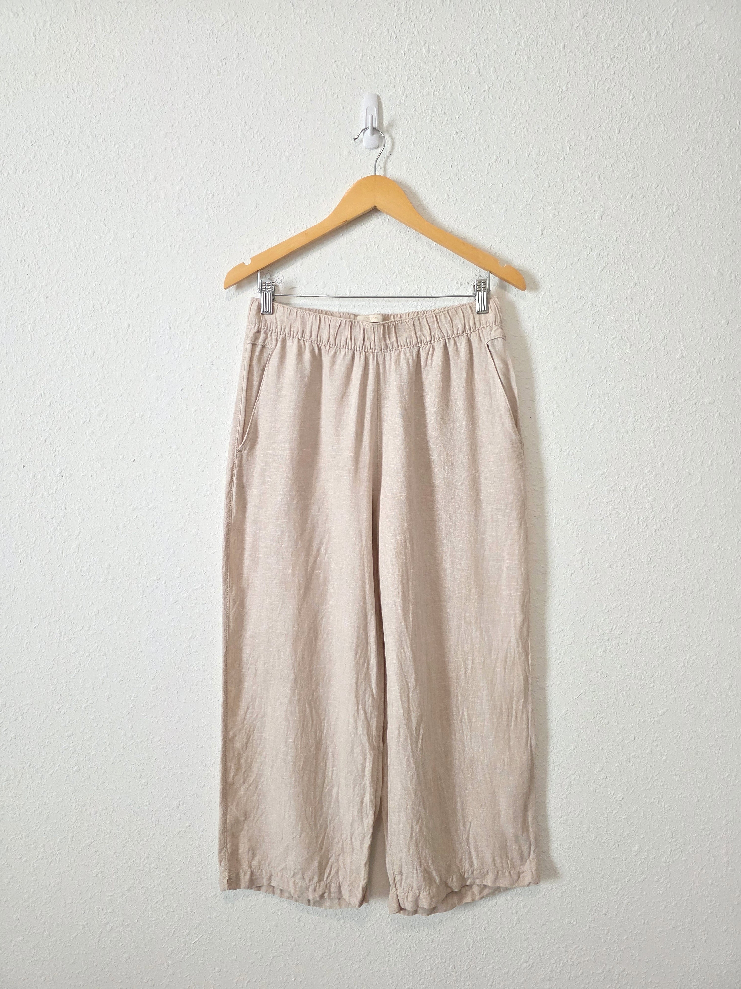 Wide Leg Linen Pants (M)