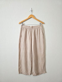 Wide Leg Linen Pants (M)