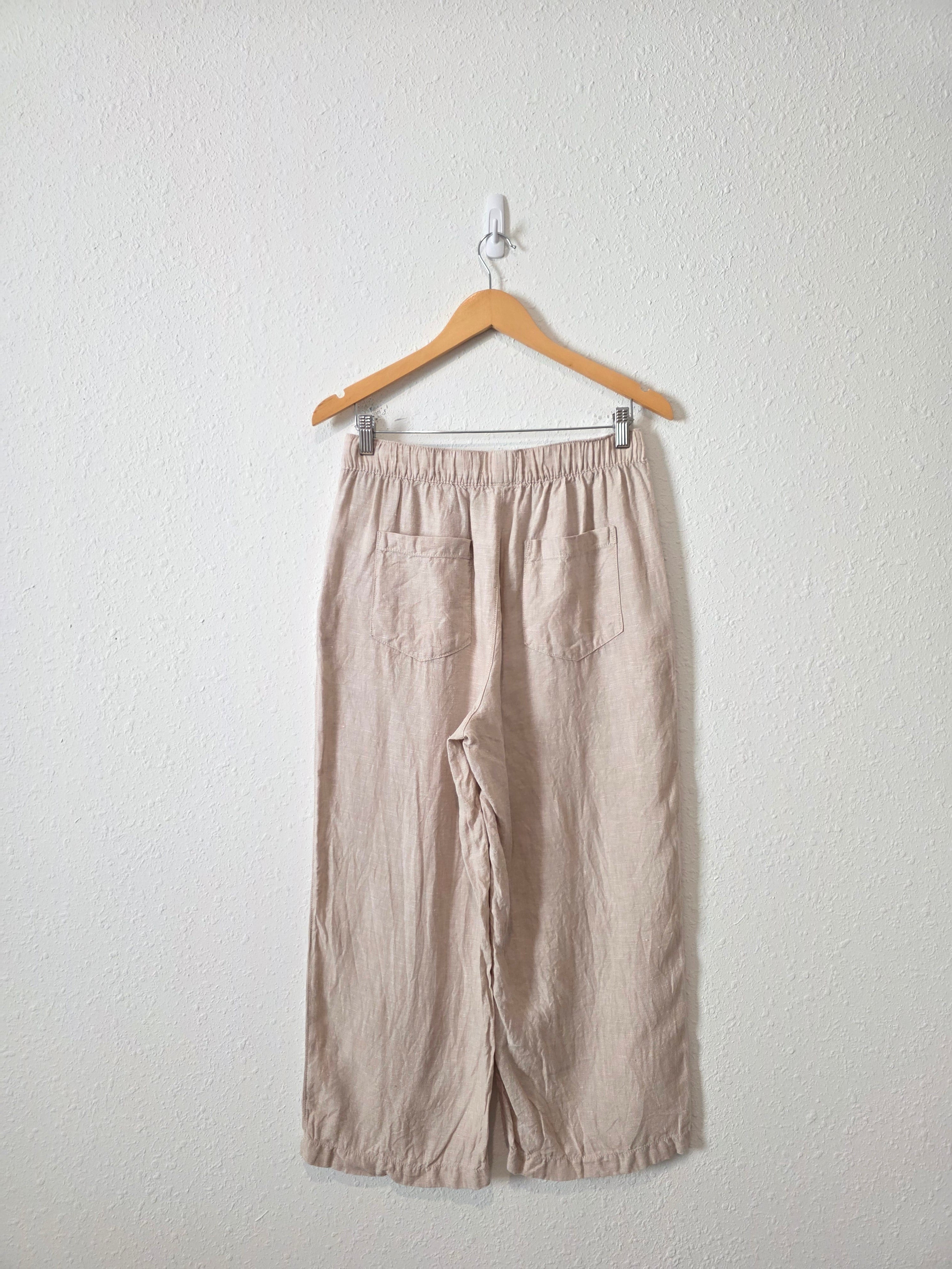 Wide Leg Linen Pants (M)