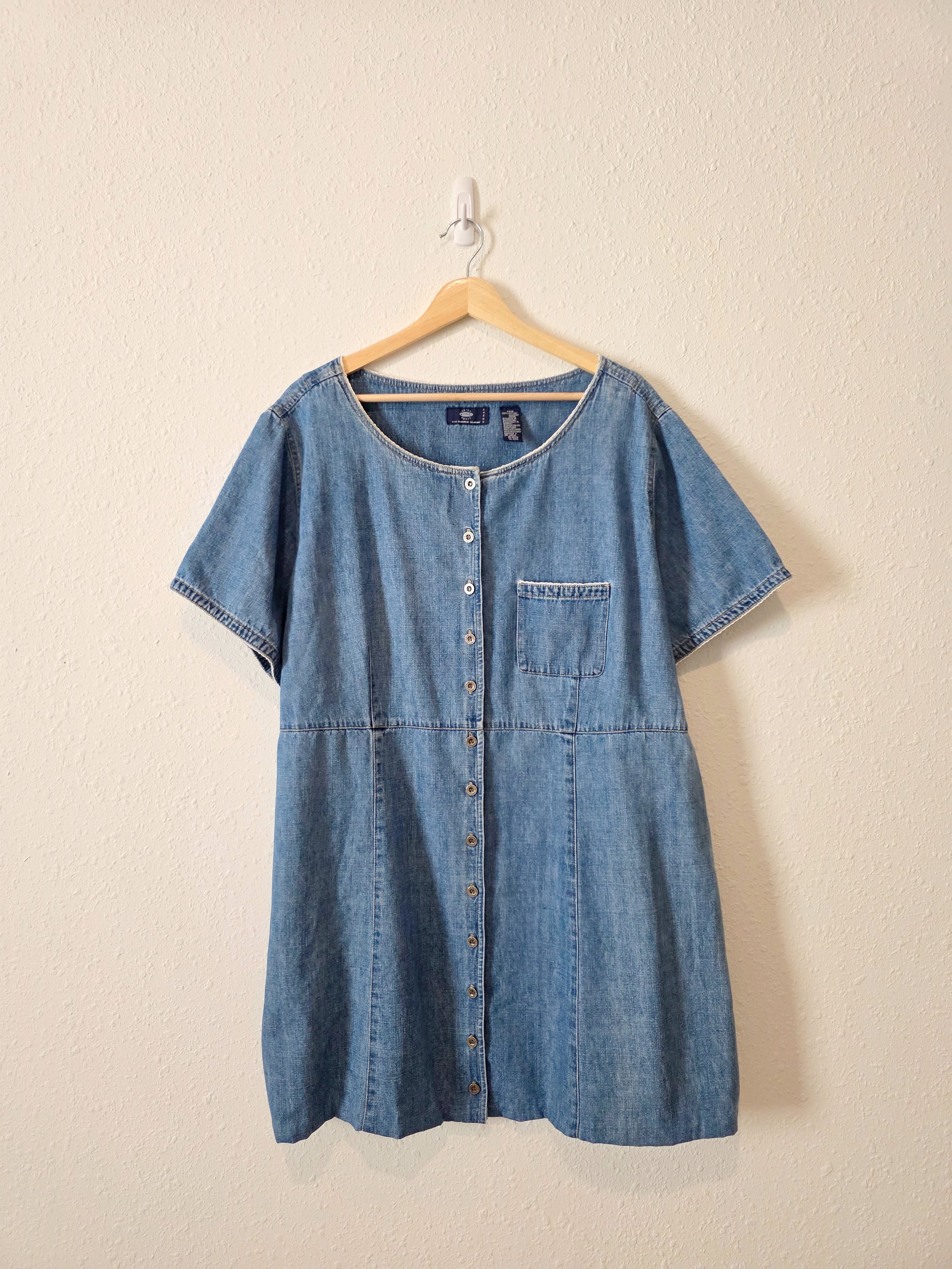 Vintage Denim Mini Dress (20W)