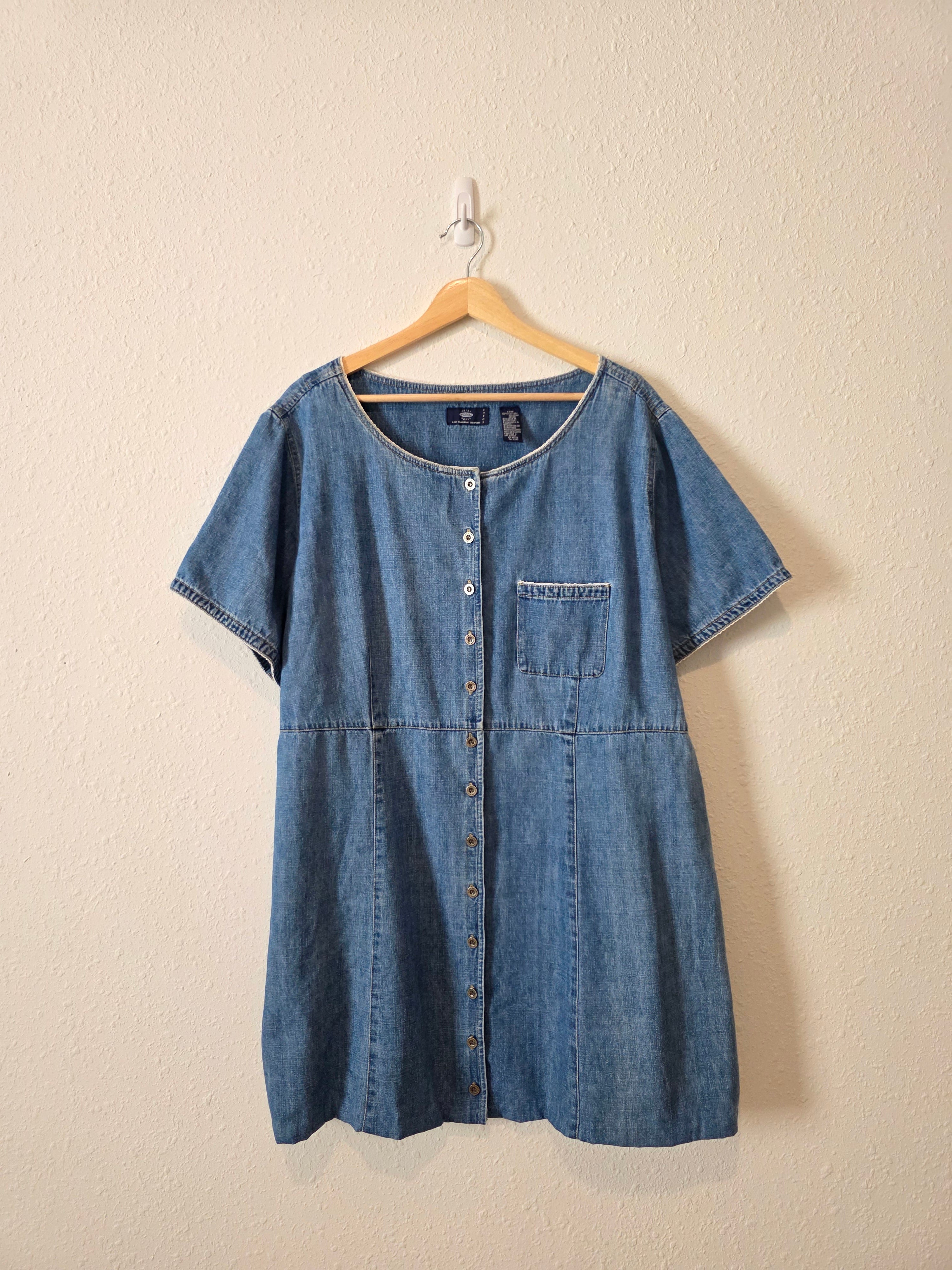 Vintage Denim Mini Dress (20W)