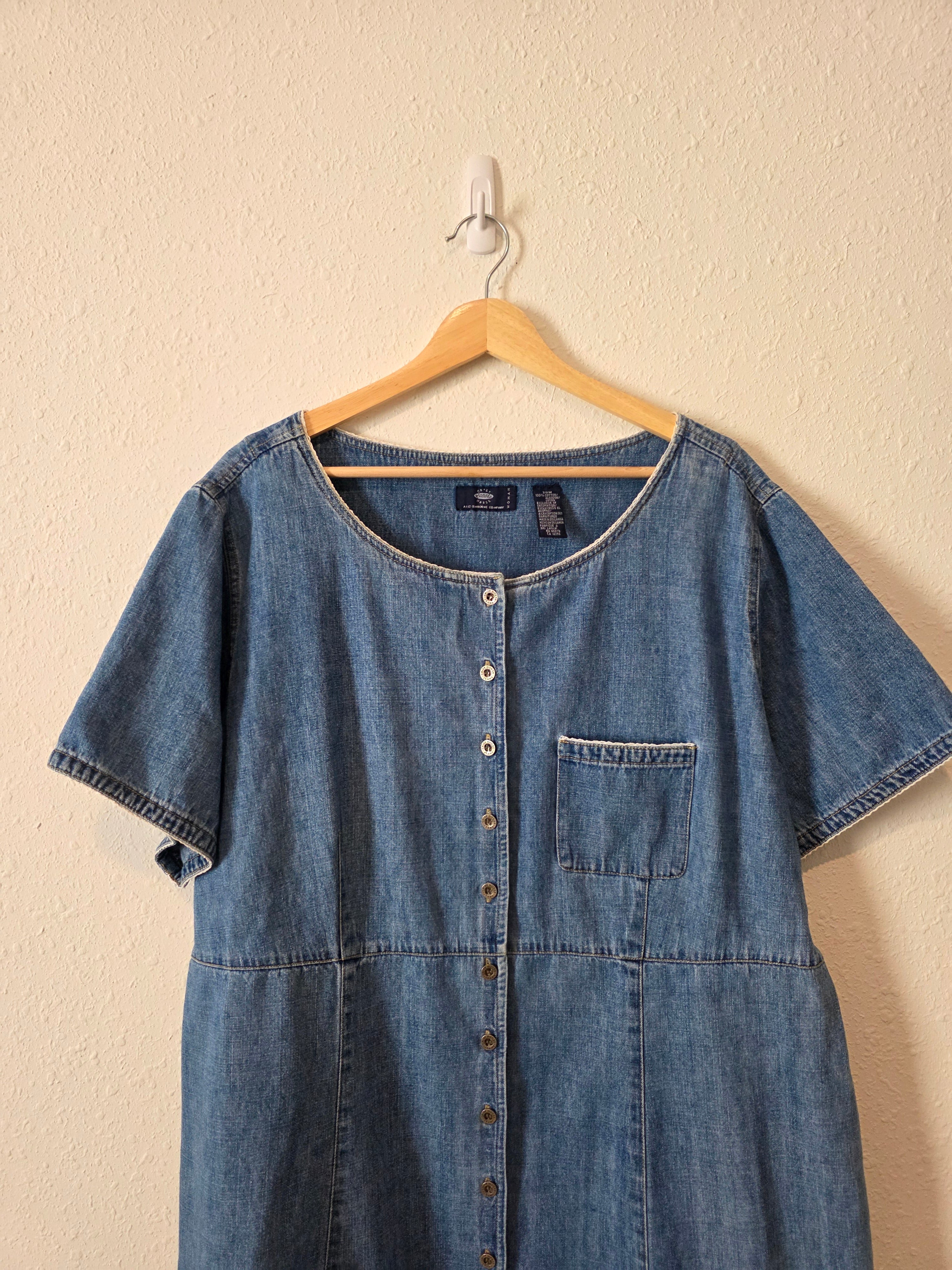 Vintage Denim Mini Dress (20W)