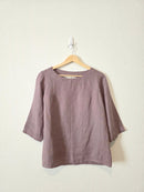 NPL Linen Boxy Relaxed Top (S/M)