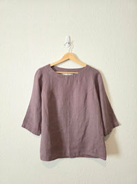 NPL Linen Boxy Relaxed Top (S/M)