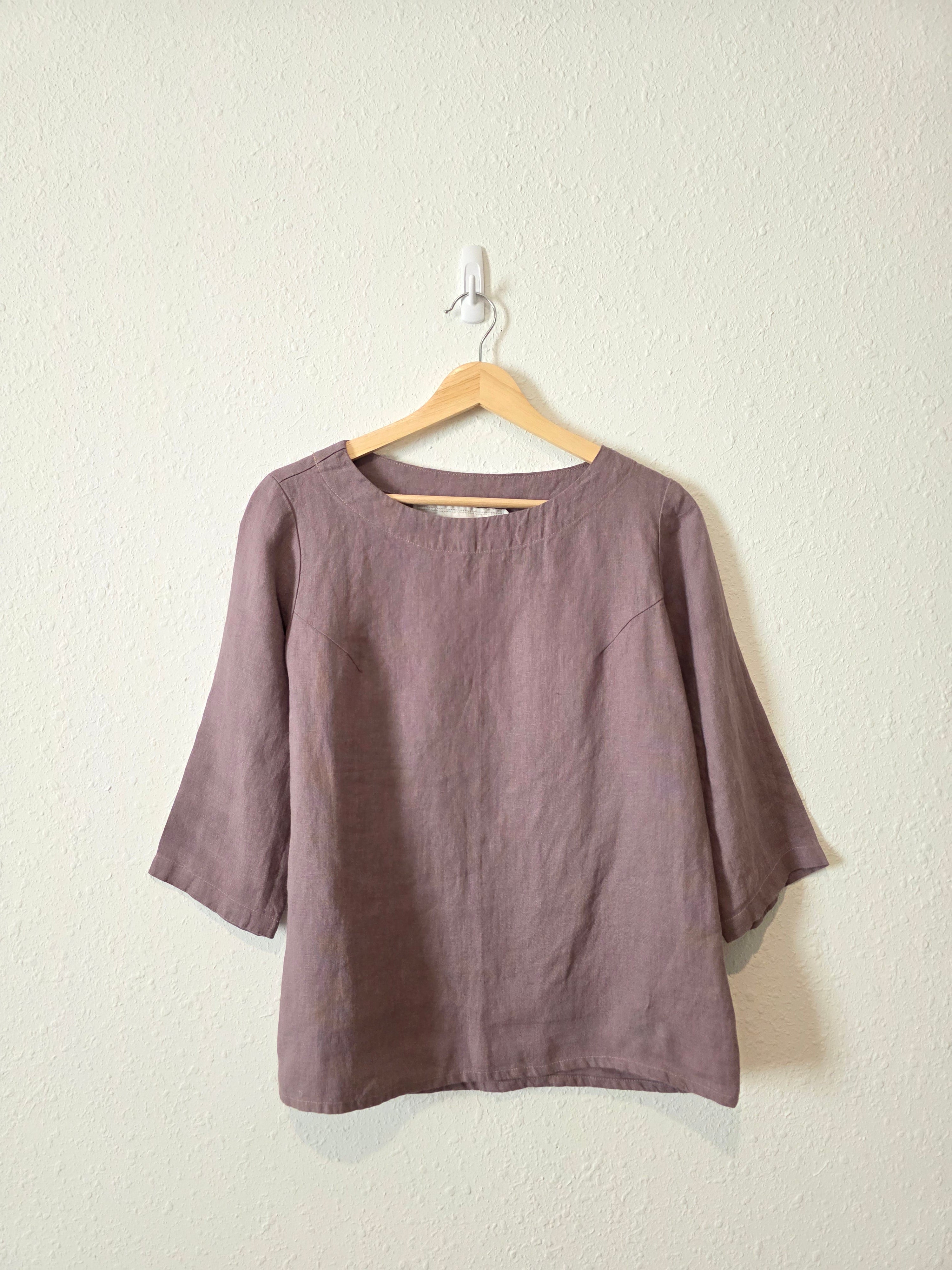 NPL Linen Boxy Relaxed Top (S/M)