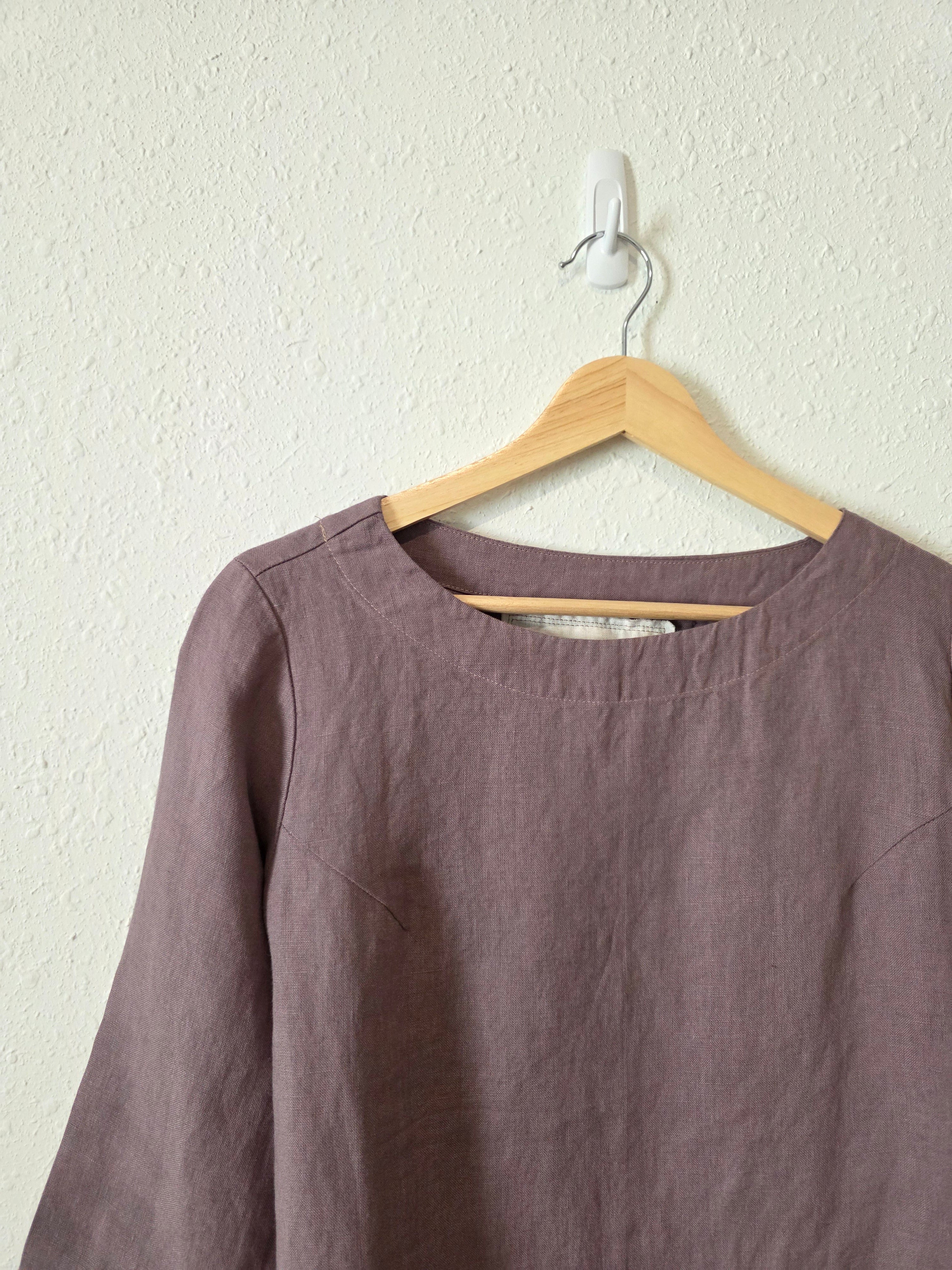 NPL Linen Boxy Relaxed Top (S/M)