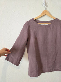 NPL Linen Boxy Relaxed Top (S/M)