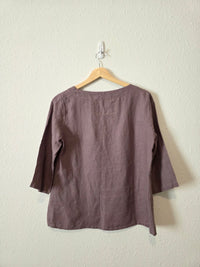 NPL Linen Boxy Relaxed Top (S/M)