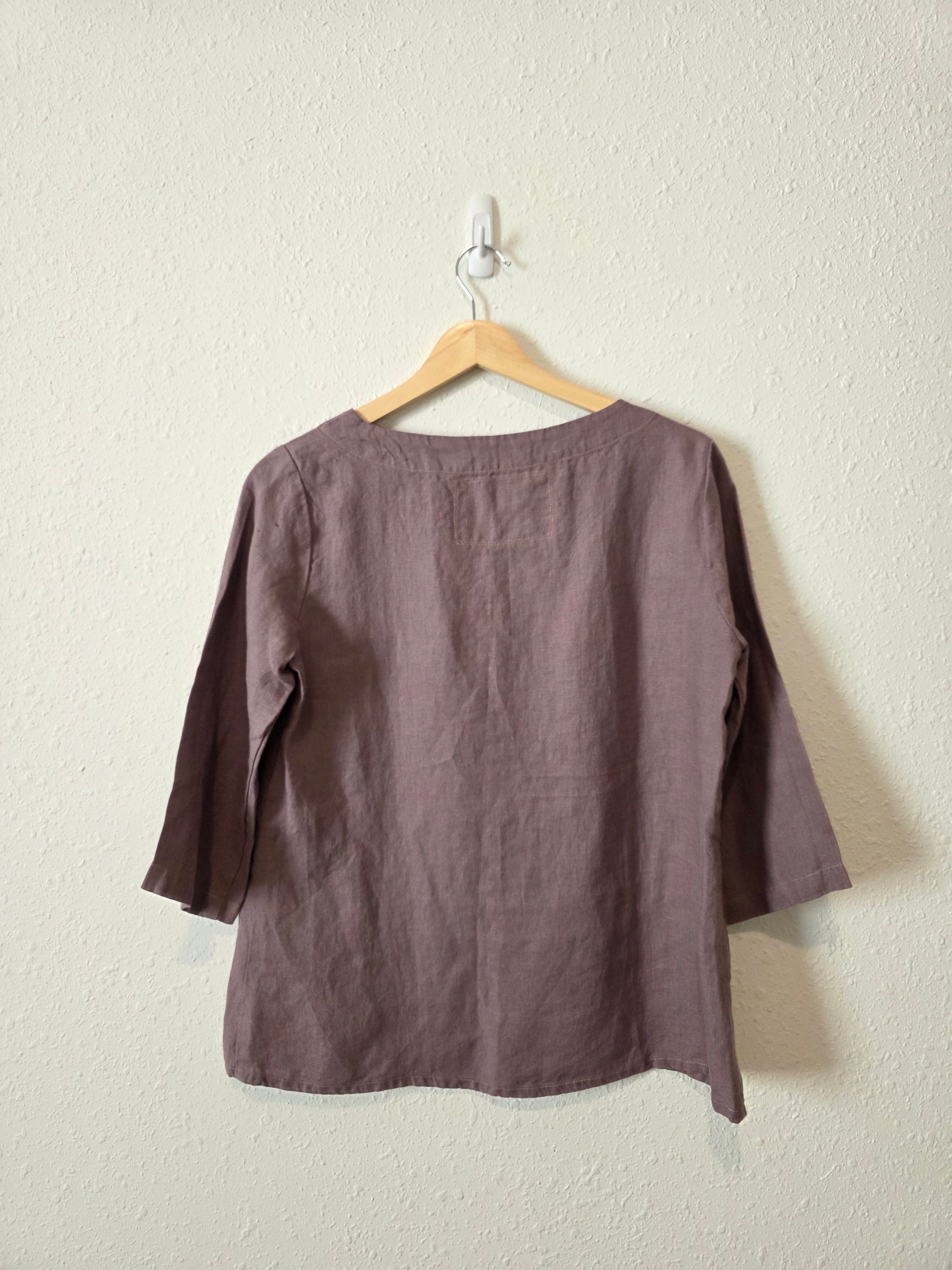 NPL Linen Boxy Relaxed Top (S/M)