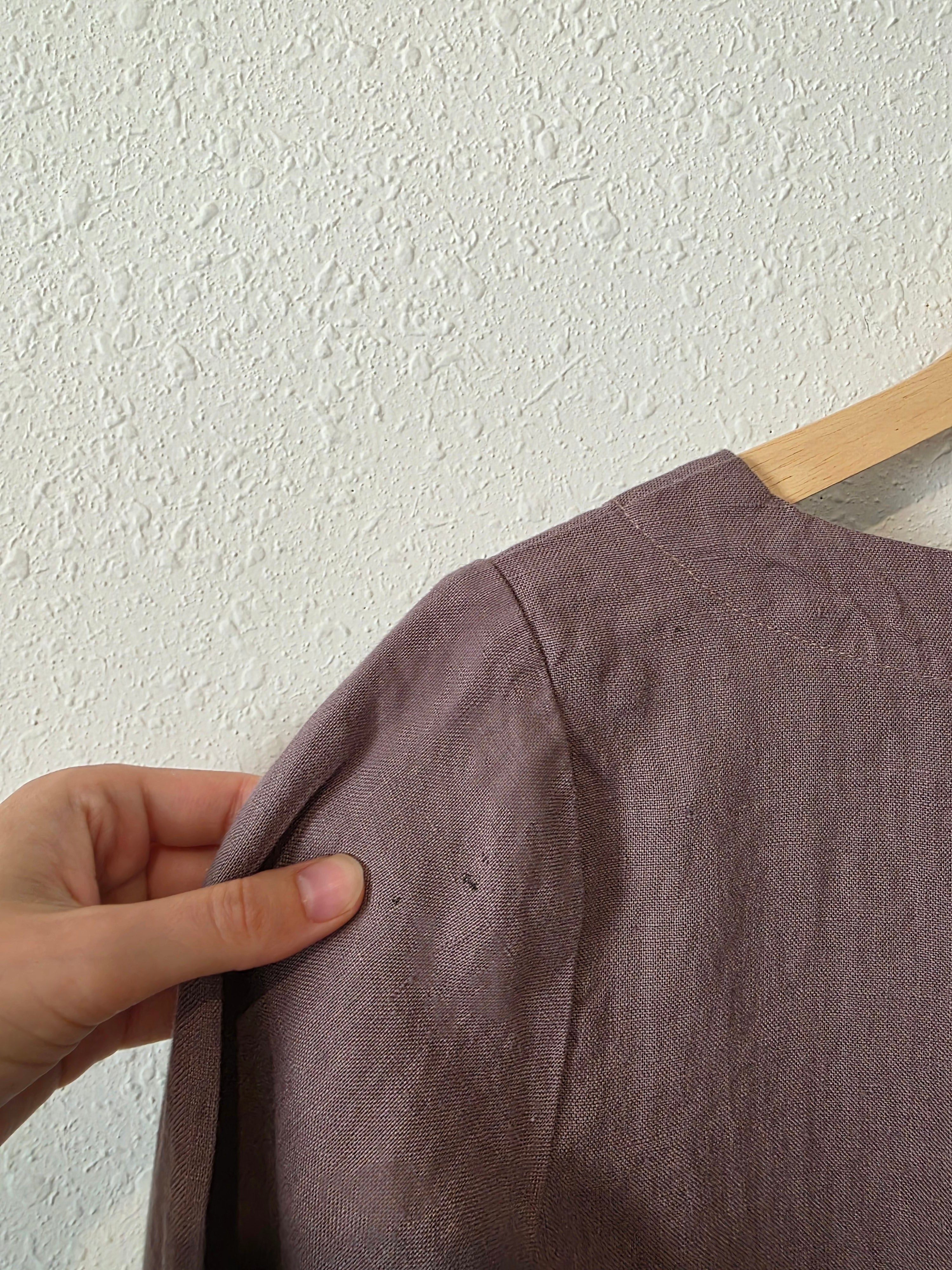 NPL Linen Boxy Relaxed Top (S/M)