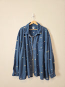 Shiny By Nature Daisy Denim Shirt (5X)