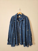 Shiny By Nature Daisy Denim Shirt (5X)