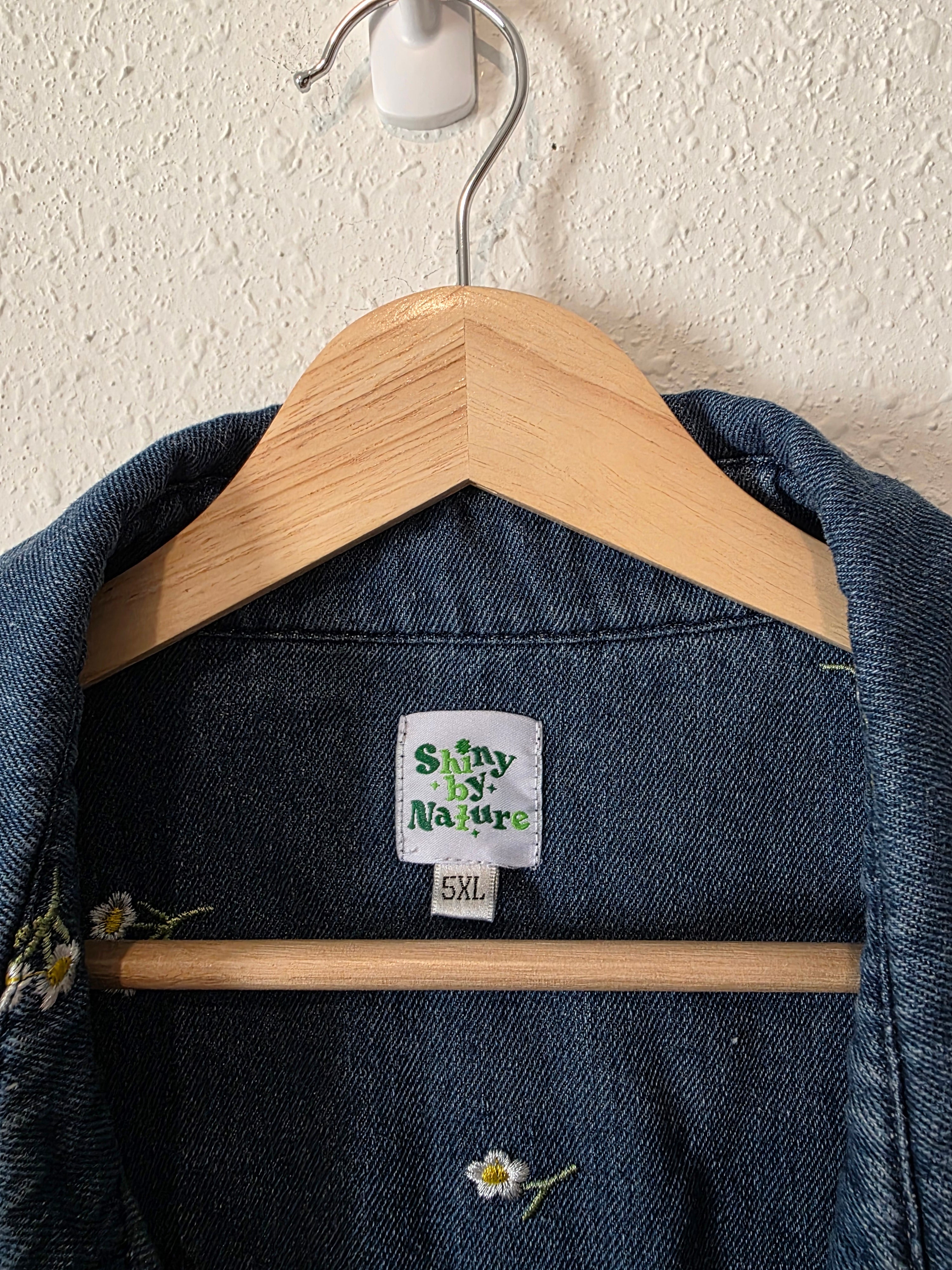 Shiny By Nature Daisy Denim Shirt (5X)