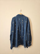 Shiny By Nature Daisy Denim Shirt (5X)